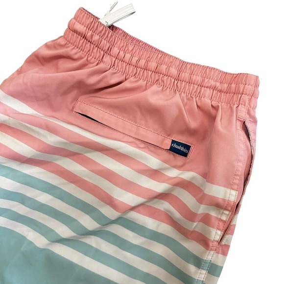 Chubbies Swim Trunks Size XXXL On The Horizons Pink Stretch Shorts Pockets Lined - Picture 1 of 8